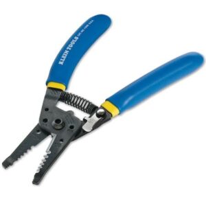Solid & Stranded Copper Wire Stripper & Cutter, 10-18 AWG Solid, 12-20 AWG Stranded, 7-1/8 in, Blue