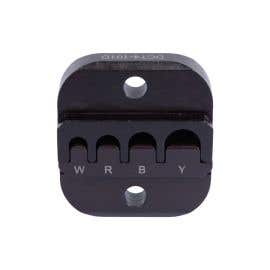 Die Set - .072" (W), .089" (R), .116" (B), .142" (Y) Confined Crescent - Equivalent to AMP 58573-2