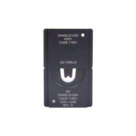 HD51 Die Set - .131 Double Indent #4 Uninsulated Terminals
