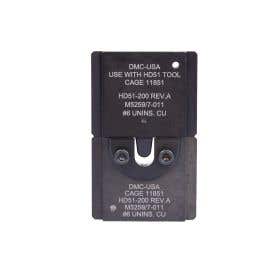 HD51 Die Set - .126 Single Indent for #6 Uninsulated Terminals