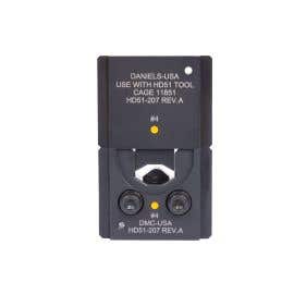 HD51 Die Set - .254 Confined Crescent for #4 AWG Insulated Copper Lugs & Splices